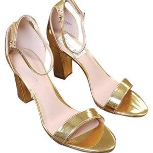 Beella Gold Paris Ankle Strap Sandals